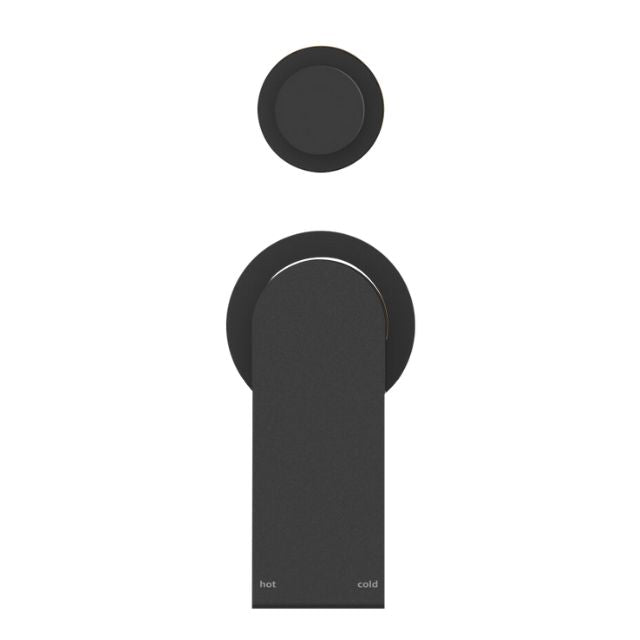 Nero Bianca Shower Mixer With Diverter Separate Back Plate Matte Black