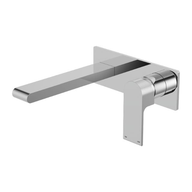 Nero Bianca Wall Basin/Bath Mixer 187mm Chrome