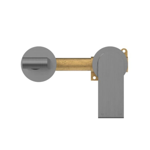 Nero Bianca Wall Basin/Bath Mixer Separate Backplate 230mm Gun Metal