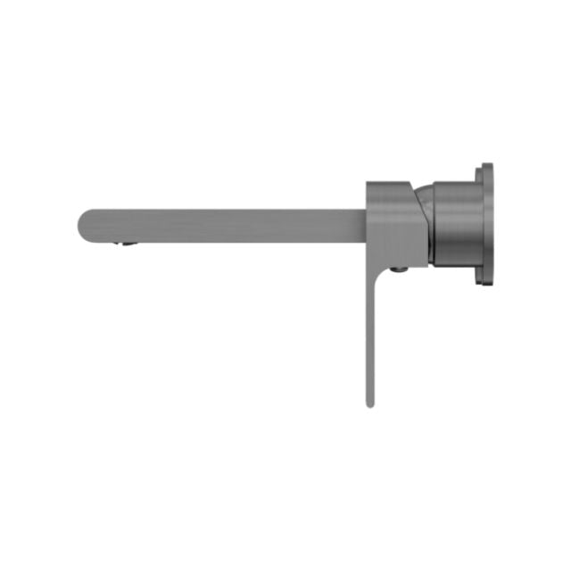Nero Bianca Wall Basin/Bath Mixer Separate Backplate 230mm Gun Metal