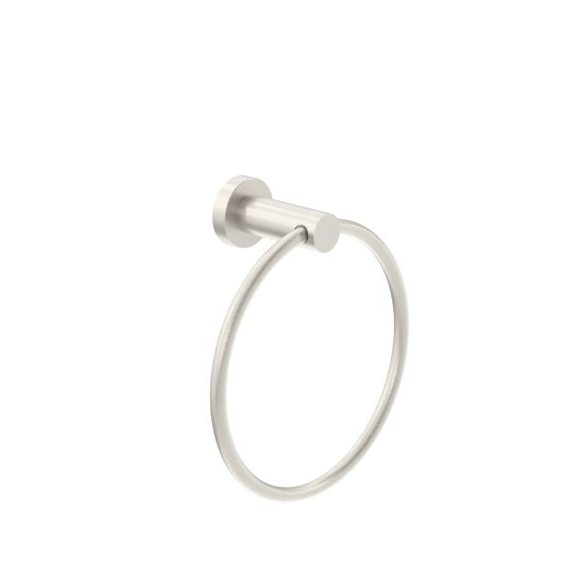 Nero Classic Hand Towel Ring Brushed Nickel