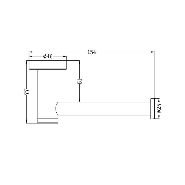 Nero Classic Toilet Roll Holder Brushed Nickel