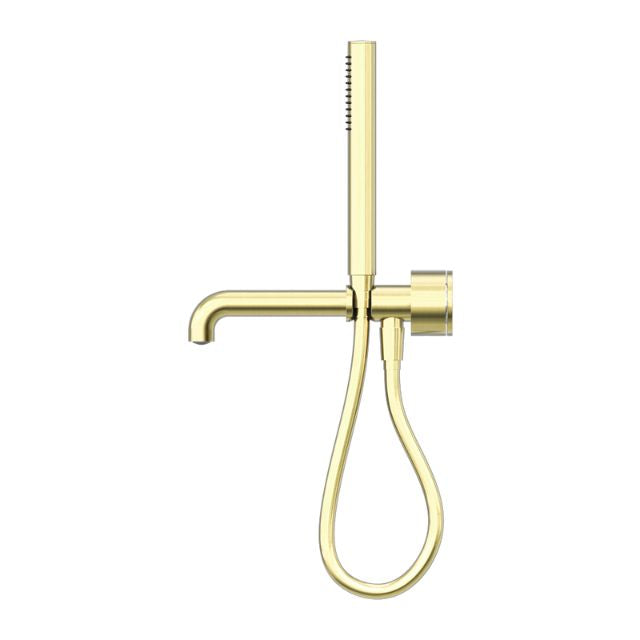 Nero Kara Progressive Shower System Separate Plate With Spout 230mm Brushed Gold