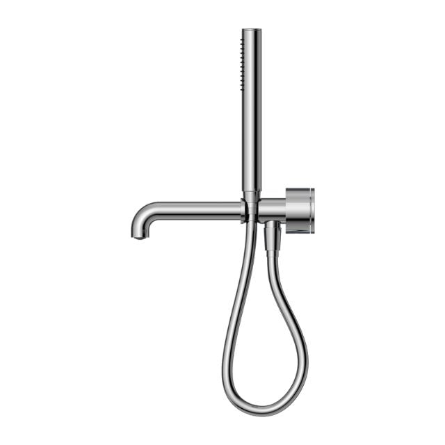 Nero Kara Progressive Shower System Separate Plate With Spout 230mm Chrome