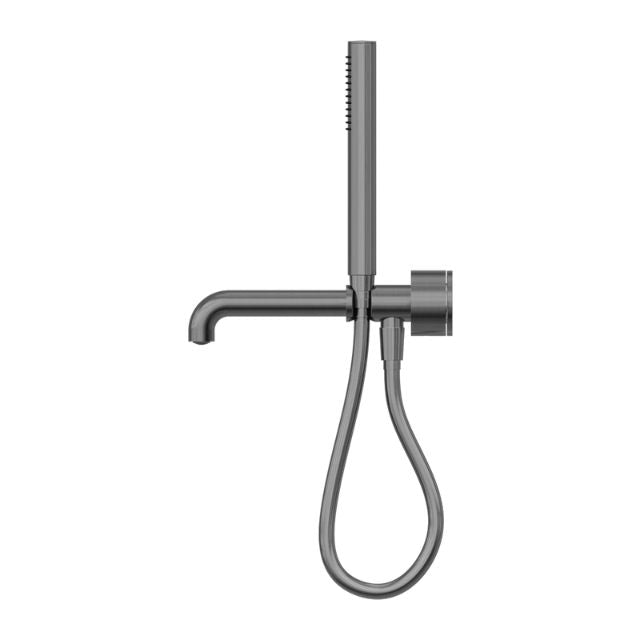 Nero Kara Progressive Shower System Separate Plate With Spout 230mm Gun Metal