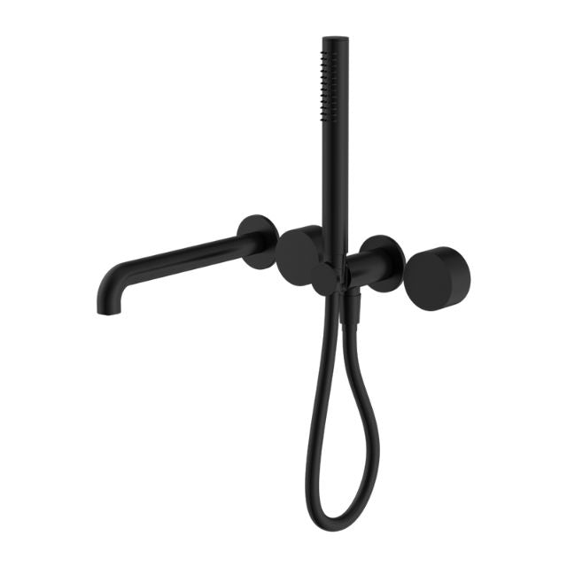 Nero Kara Progressive Shower System Separate Plate With Spout 230mm Matte Black