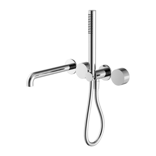 Nero Kara Progressive Shower System Separate Plate With Spout 250mm Chrome