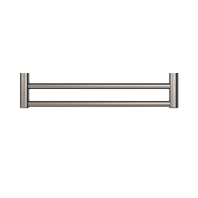 Nero Mecca Care 25mm Double Towel Grab Rail 600mm Brushed Nickel