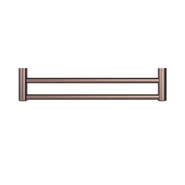 Nero Mecca Care 25mm Double Towel Grab Rail 900mm Brushed Bronze