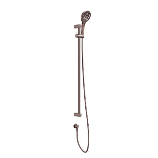 Nero Mecca Care 25mm Grab Rail and Adjustable Shower Rail Set 900mm Brushed Bronze