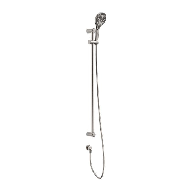 Nero Mecca Care 25mm Grab Rail and Adjustable Shower Rail Set 900mm Brushed Nickel