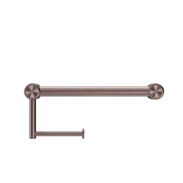 Nero Mecca Care 25mm Toilet Roll Rail 300mm Brushed Bronze