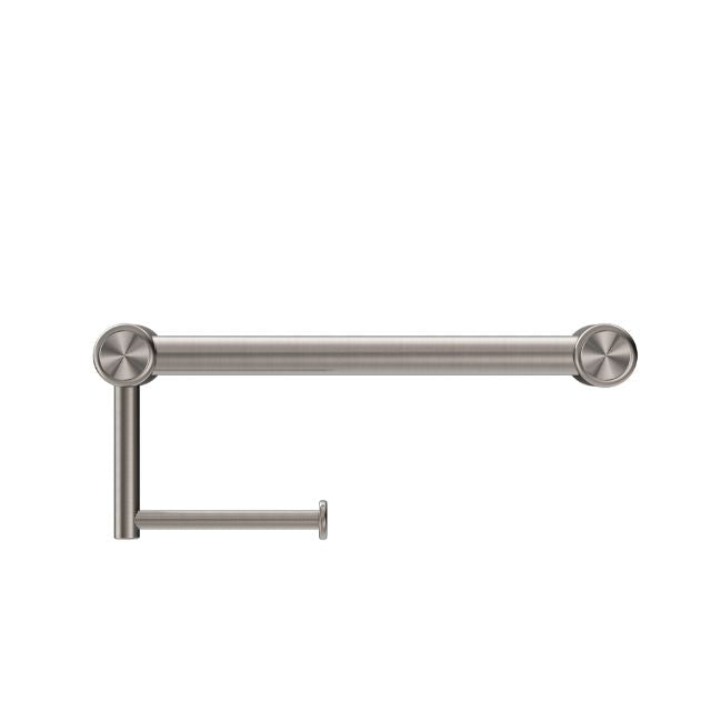 Nero Mecca Care 25mm Toilet Roll Rail 300mm Brushed Nickel