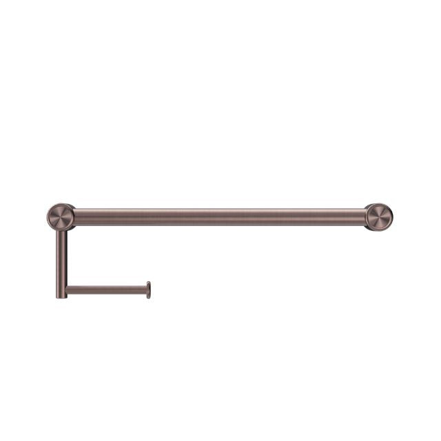 Nero Mecca Care 25mm Toilet Roll Rail 450mm Brushed Bronze