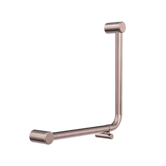 Nero Mecca Care 32mm Ambulant 90 Degree Bent Tube 450x450mm Brushed Bronze