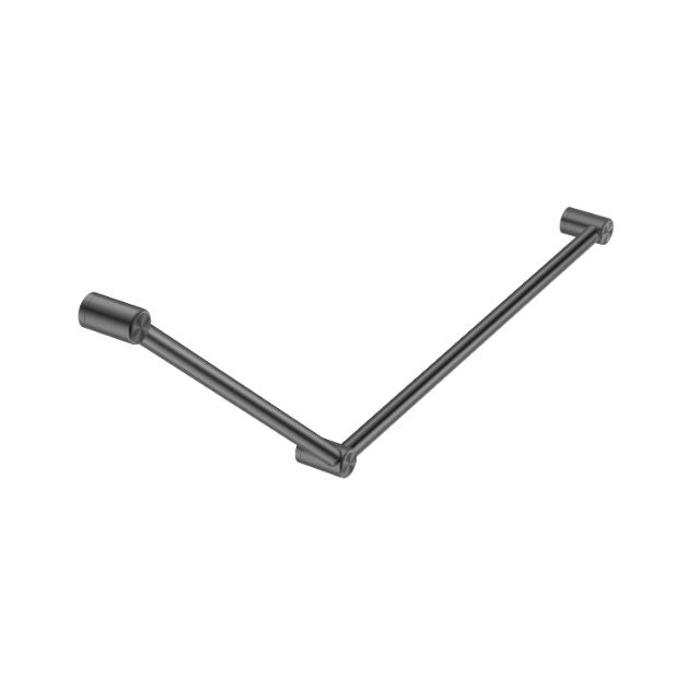 Nero Mecca Care 32mm DDA Grab Rail Set 45 Degree 750x900mm Gunmetal