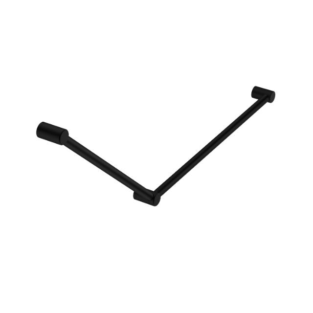 Nero Mecca Care 32mm DDA Grab Rail Set 45 Degree 750x900mm Matte Black
