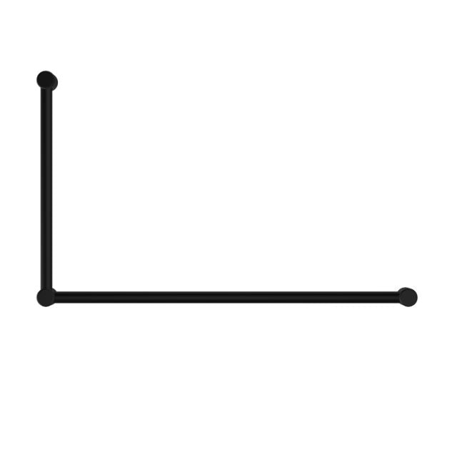 Nero Mecca Care 32mm DDA Grab Rail Set 90 Degree 600x1000mm Matte Black