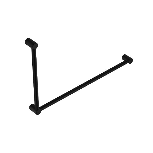 Nero Mecca Care 32mm DDA Grab Rail Set 90 Degree 600x1000mm Matte Black