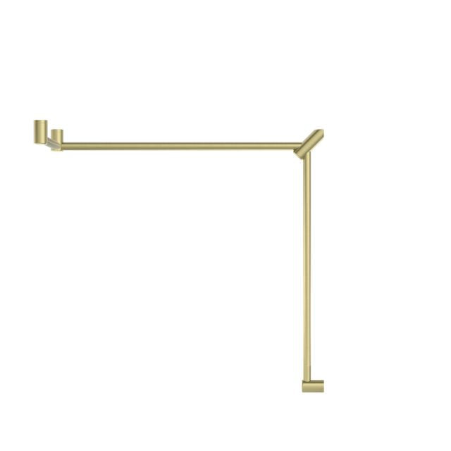 Nero Mecca Care 32mm DDA Toilet Grab Rail Set 90 Degree Continuous 600x1065x1025mm Brushed Gold