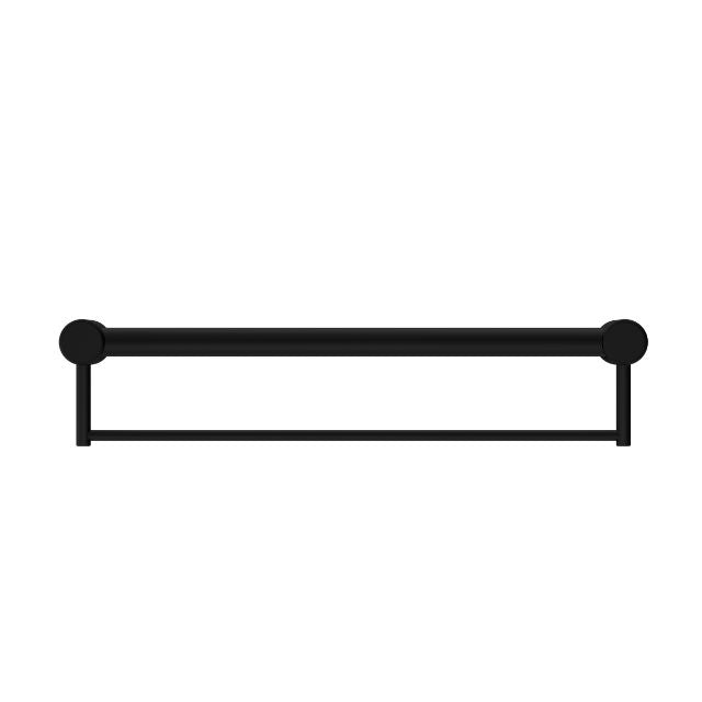 Nero Mecca Care 32mm Grab Rail With Towel Holder 600mm Matte Black