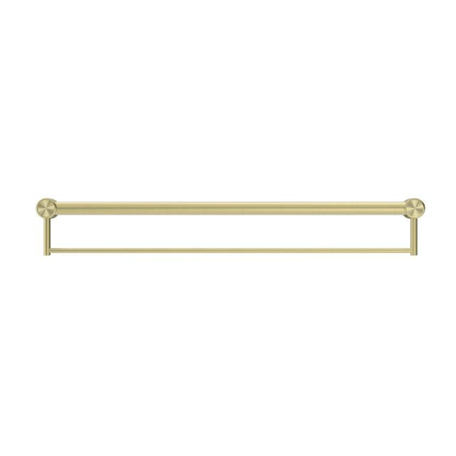 Nero Mecca Care 32mm Grab Rail With Towel Holder 900mm Brushed Gold