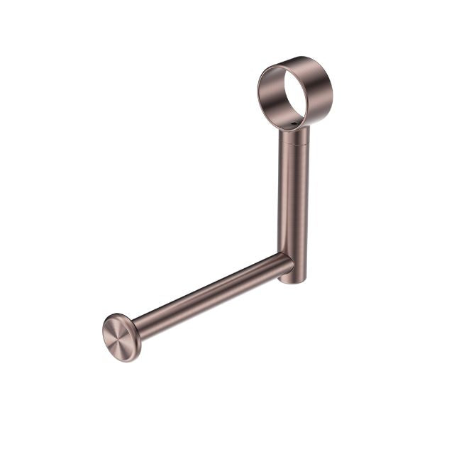 Nero Mecca Care Add On Toilet Roll Holder Brushed Bronze