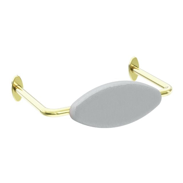 Nero Mecca Care DDA Toilet Backrest Brushed Gold