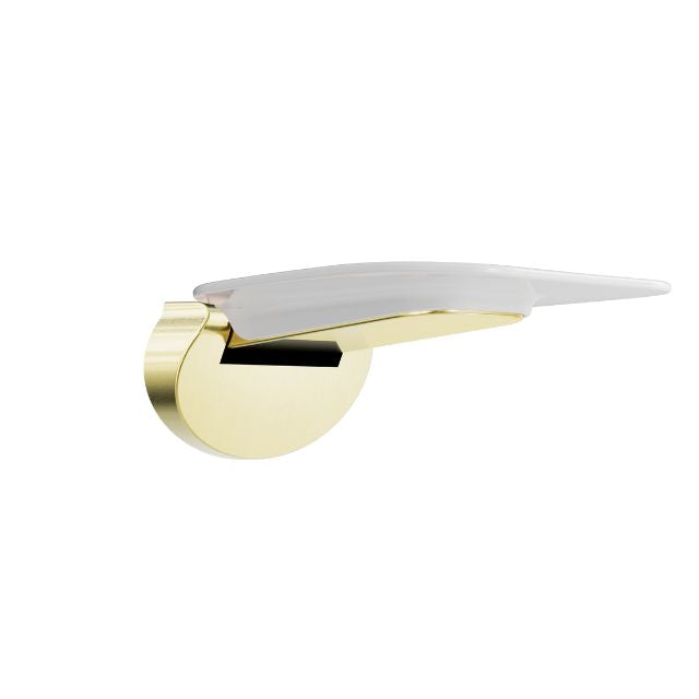 Nero Mecca Care Shower Seat 400x330mm Brushed Gold