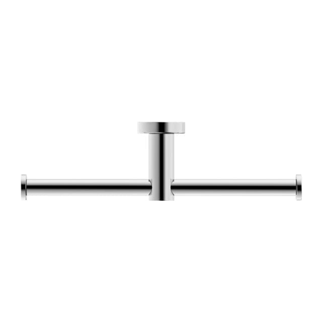 Nero Mecca Double Toilet Roll Holder Chrome