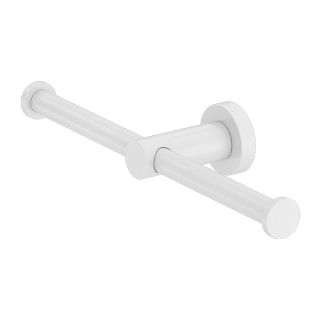 Nero Mecca Double Toilet Roll Holder Matte White