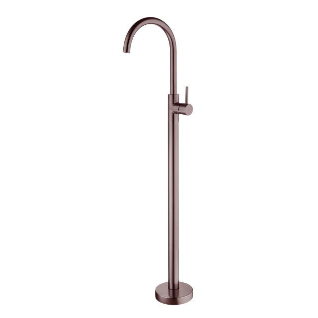 Nero Mecca Freestanding Bath Mixer Brushed Bronze