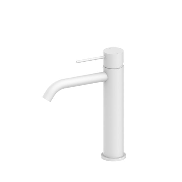 Nero Mecca Mid Tall Basin Mixer Matte White