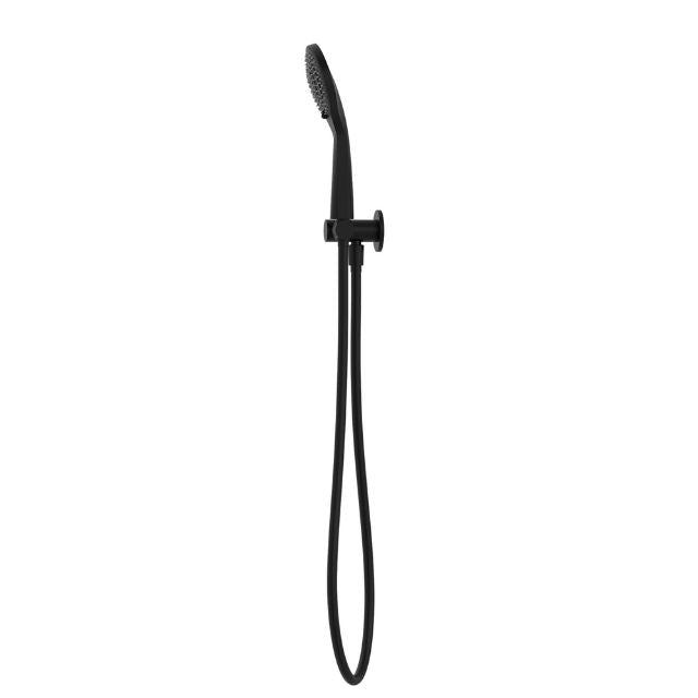 Side View Nero Mecca Shower Bracket With Air Shower Matte Black NR221905MB - The Blue Space