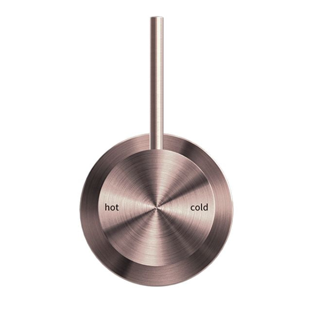 Nero Mecca Shower Mixer 60mm Handle Up Plate Brushed Bronze