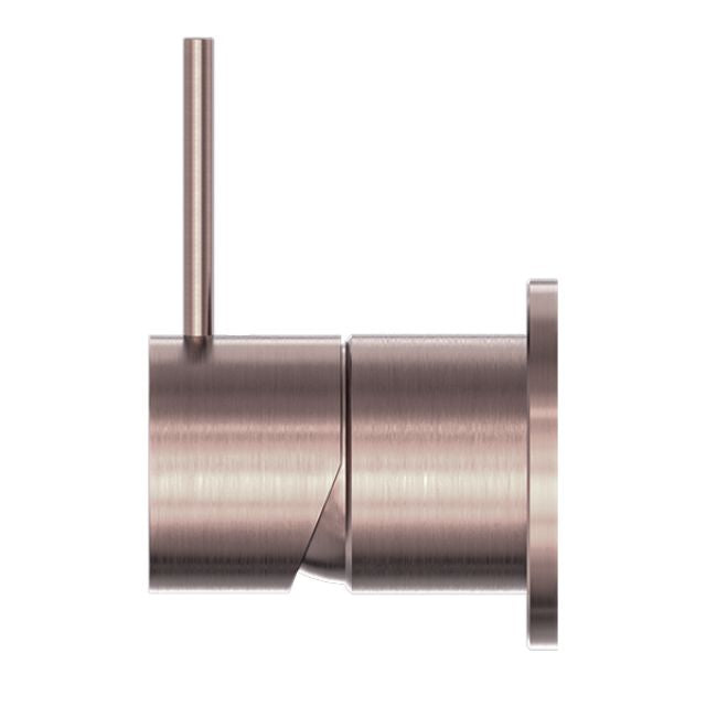 Nero Mecca Shower Mixer 60mm Handle Up Plate Brushed Bronze
