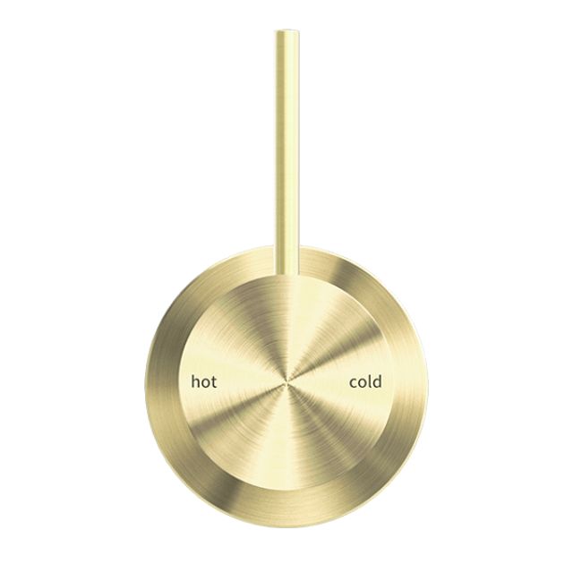 Buy Online Nero Mecca Shower Mixer with 60mm Plate and Handle Up in Brushed Gold NR221911JBG - The Blue Space