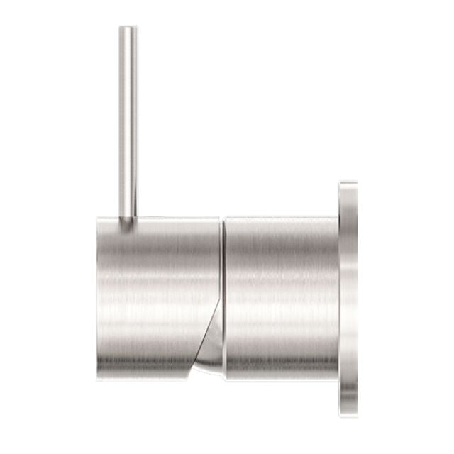 Nero Mecca Shower Mixer 60mm Handle Up Plate Brushed Nickel