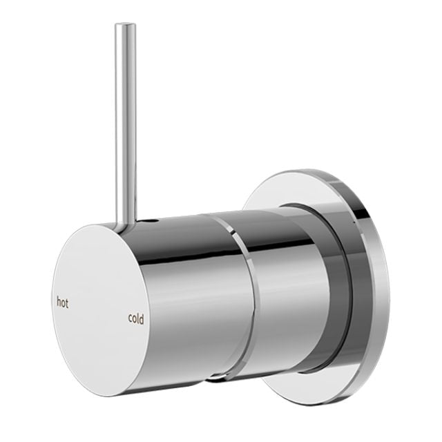 Nero Mecca Shower Mixer 60mm Handle Up Plate Chrome