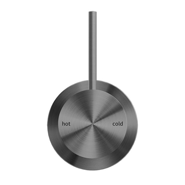 Nero Mecca Shower Mixer 60mm Handle Up Plate Gun Metal