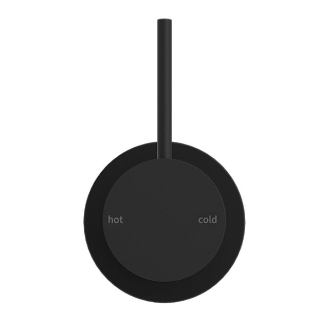 Nero Mecca Shower Mixer 60mm Handle Up Plate Matte Black