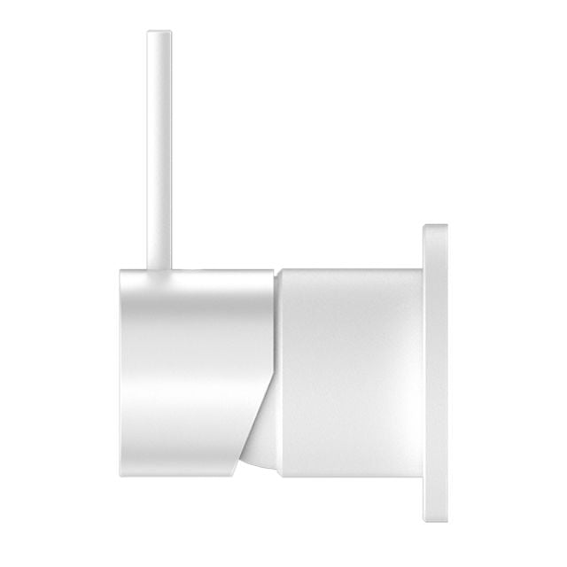 Nero Mecca Shower Mixer 60mm Handle Up Plate Matte White