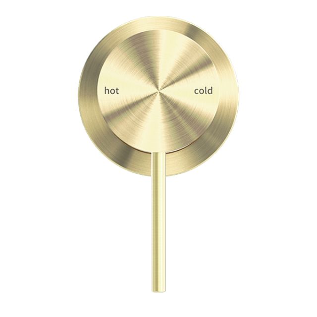 Nero Mecca Shower Mixer 60mm Plate Brushed Gold