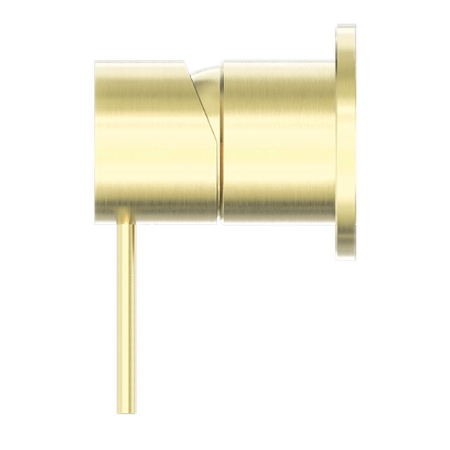 Nero Mecca Shower Mixer 60mm Plate Brushed Gold
