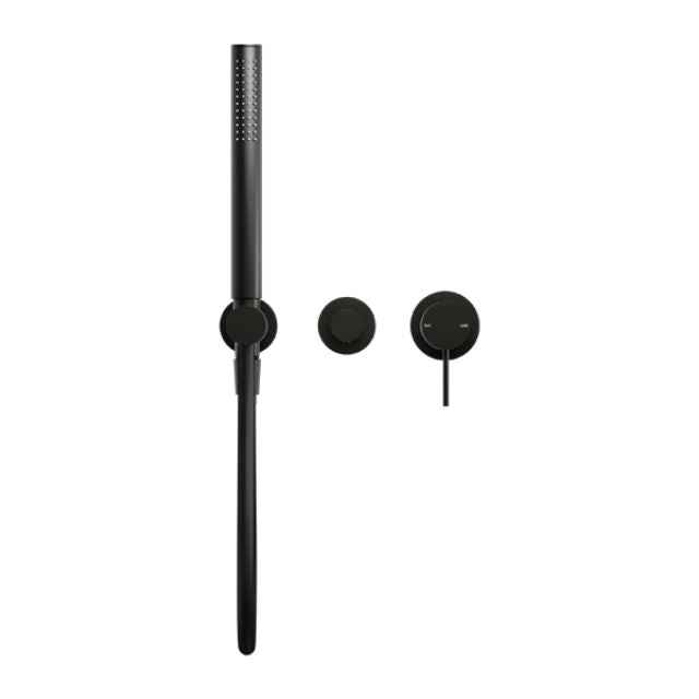 Nero Mecca Shower Mixer Divertor System Separate Back Plate Matte Black