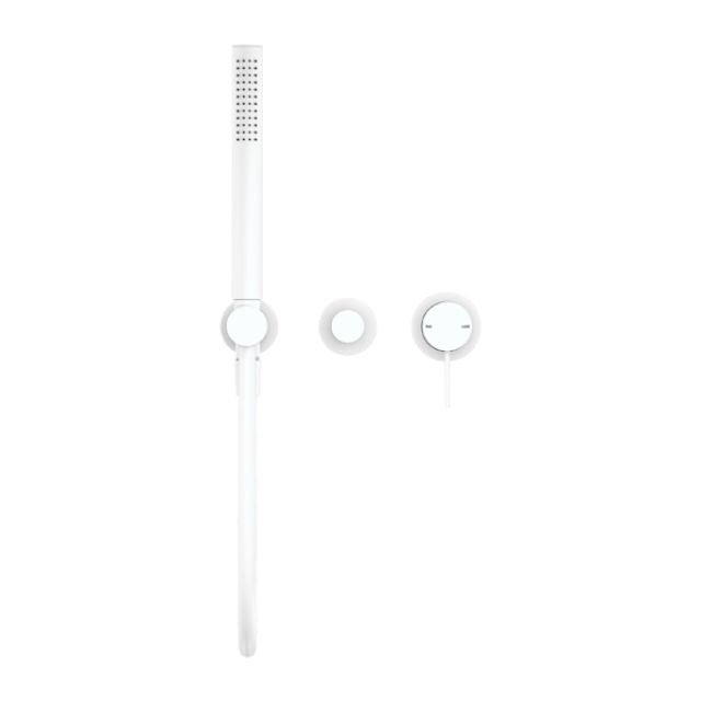 Buy Online Nero Mecca Shower Mixer Divertor System Separate Back Plate in Matte White NR221912FMW - The Blue Space
