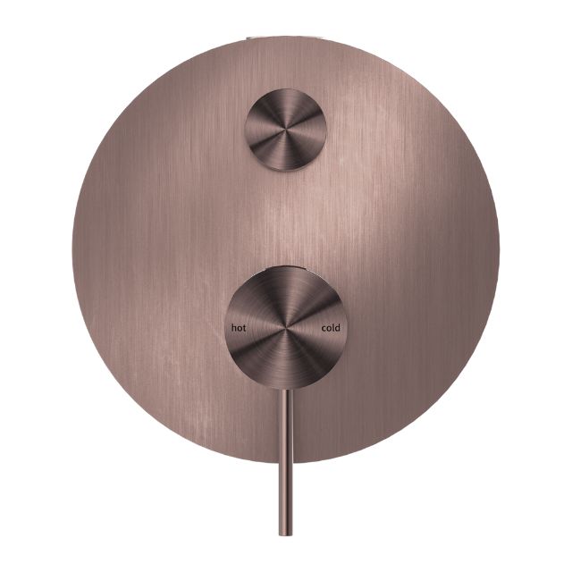Nero Mecca Shower Mixer With Diverter Brushed Bronze