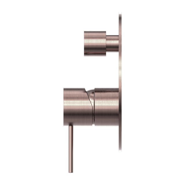 Nero Mecca Shower Mixer With Diverter Brushed Bronze