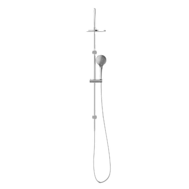 Nero Mecca Twin Shower With Air Shower - Chrome