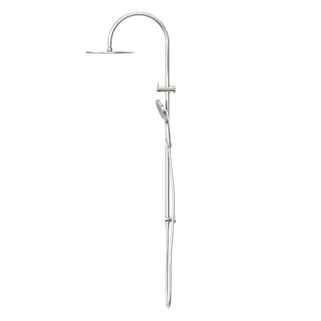 Nero Mecca Twin Shower With Air Shower II - Brushed Nickel